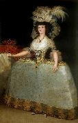 Francisco de Goya Maria Luisa of Parma wearing panniers Spain oil painting artist